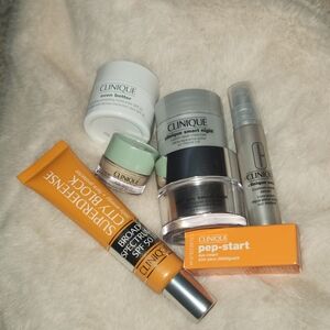 Clinique Mixed Skincare Lot with Orange Pep-Start & Silver Pump